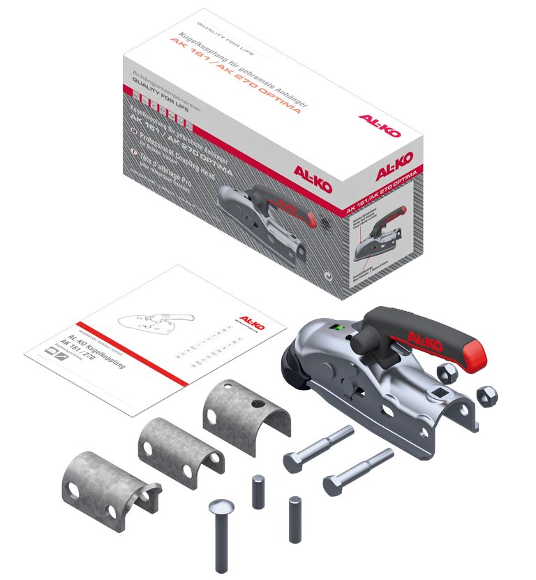 Kulekobling AK 270 for bremsede hengere opptil 2700 kg fra AL-KO