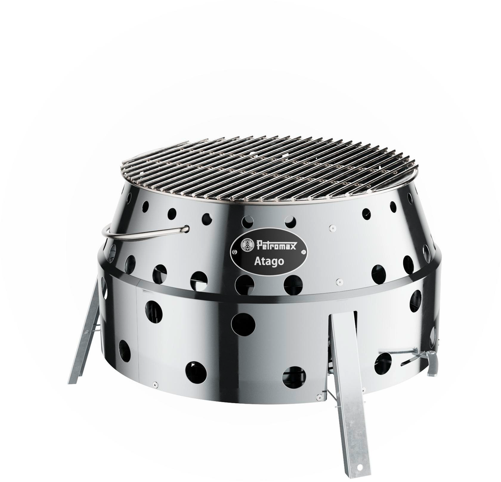 Kullgrill Atago sammenleggbar 40x40 cm rustfritt stål forfra