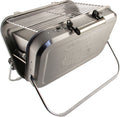 Kullgrill koffertmodell rustfritt stål T1 Bulli 32,5x23 cm VW Collection forfra