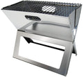 Kullgrill Tom sammenleggbar 50x29 cm grillflate rustfritt stål forfra