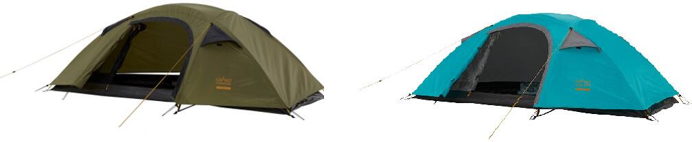 Kuppeltelt Apex 1-pers, geodetisk, 235x165 cm forfra