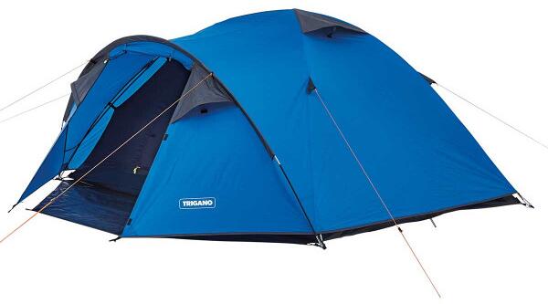 Kuppeltelt Ceylan 4-pers. 260x280x130cm 4,7kg blå forfra