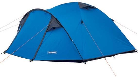 Kuppeltelt Ceylan 4-pers. 260x280x130cm 4,7kg blå bakside