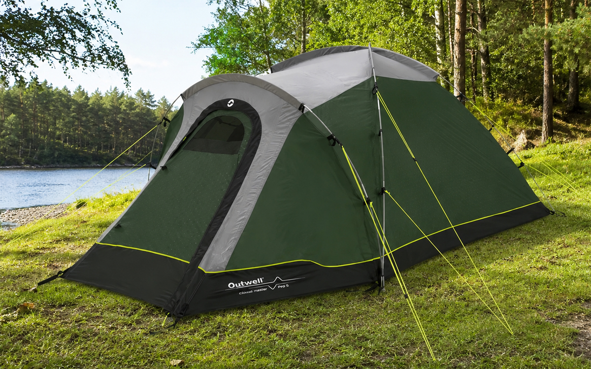 Kuppeltelt Cloud 2 for 2 personer mørkegrønn 3000 mm 4,5 kg - Outwell sett forfra