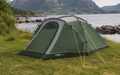 Kuppeltelt Cloud 4 for 4 personer 3000 mm vannsøyle 6,2 kg - Outwell sett forfra i grønn farge