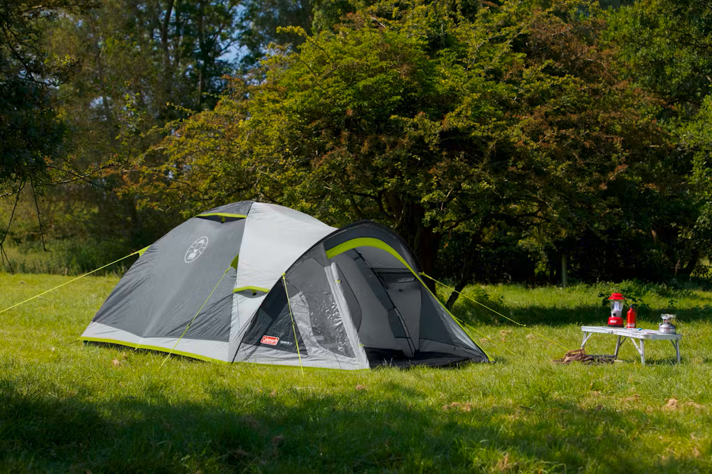 Kuppeltelt Darwin 3 Plus for 3 personer 4,9 kg 3000 mm - Coleman oppsatt sett forfra