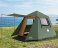 Kuppeltelt FastPitch Forest Lodge 4 for 4 personer 12,7 kg - Coleman i grønn farge sett forfra