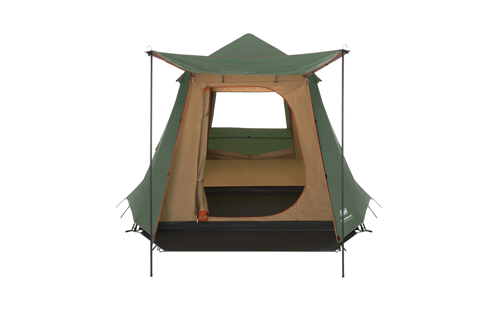 Kuppeltelt FastPitch Forest Lodge 4 for 4 personer 12,7 kg - Coleman sett fra siden med barduner
