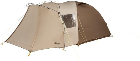 Kuppeltelt Grand Illusion IV 4-pers aluminium beige forfra