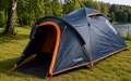 Kuppeltelt Haika for 2 personer polyester 2000 mm vannsøyle - Tambu oppsatt sett forfra