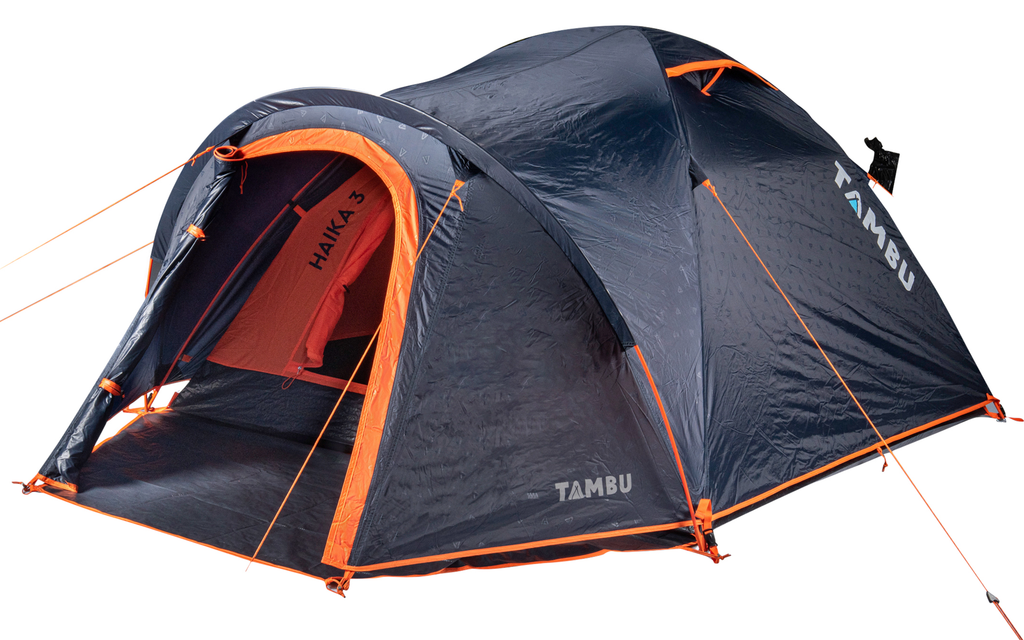Kuppeltelt Haika for 3 personer polyester 2000 mm vannsøyle - Tambu sett forfra