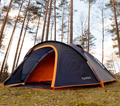 Kuppeltelt HAIKA for 4 personer 2000 mm vannsøyle 5,4 kg - Tambu oppslått sett forfra