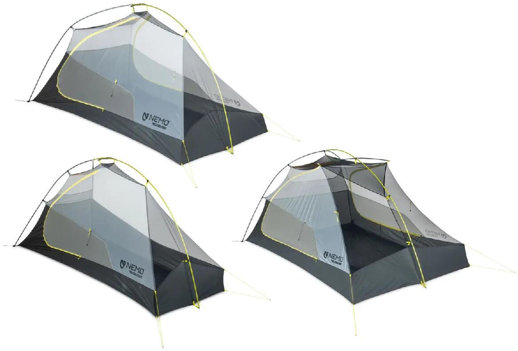 Montert Kuppeltelt Hornet OSMO ultralett aluminium OSMO Ripstop i skog