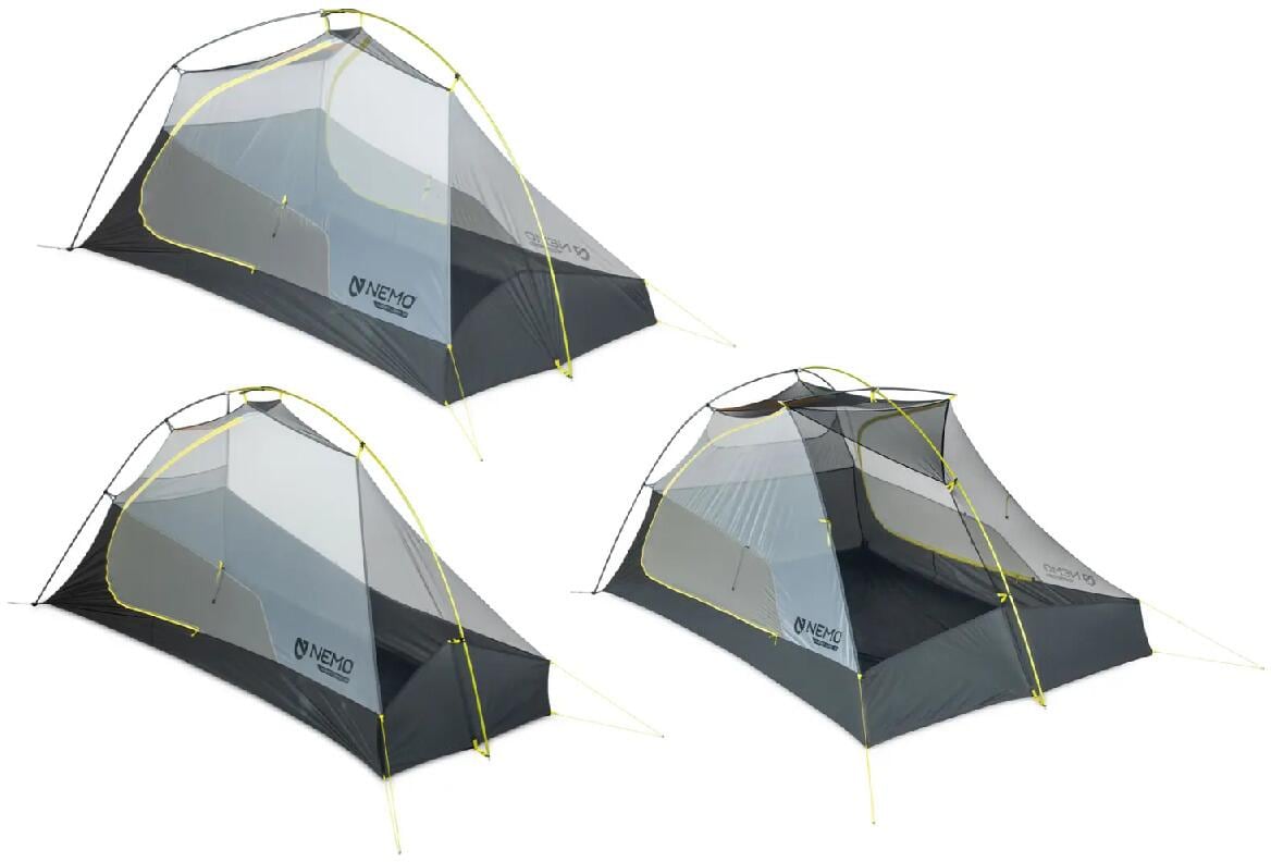Montert Kuppeltelt Hornet OSMO ultralett aluminium OSMO Ripstop i skog