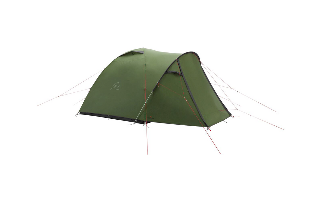 Kuppeltelt Lago Flex 4 for 4 personer 185 cm høyde 6,2 kg - Robens nettingpanel med gardin