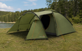 Kuppeltelt Lomsdal 4 for 4 personer 2 innganger 5,8 kg - Easy Camp i grønt sett forfra