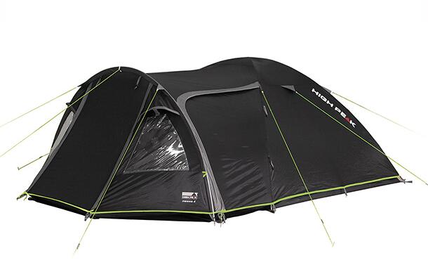 Kuppeltelt Mesos 4 pers. 360x240cm med tunnelforbygg bakside