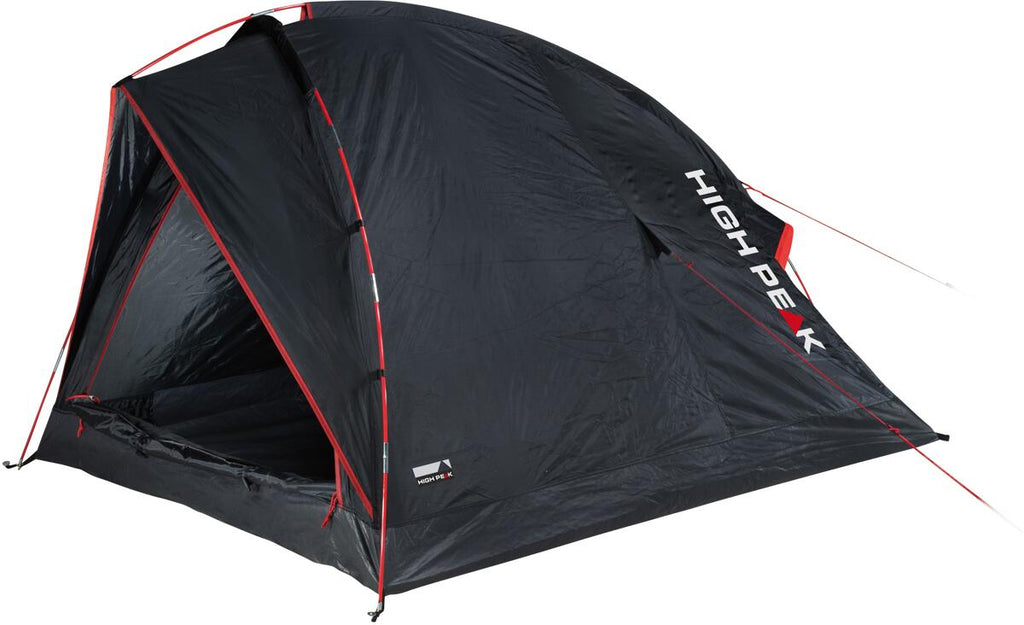 Kuppeltelt Minitramp 2, 2-pers, 1,9 kg, svart forfra