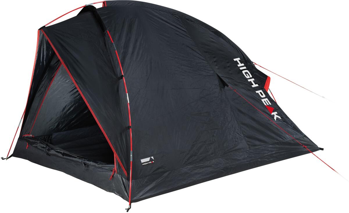 Kuppeltelt Minitramp 2, 2-pers, 1,9 kg, svart forfra