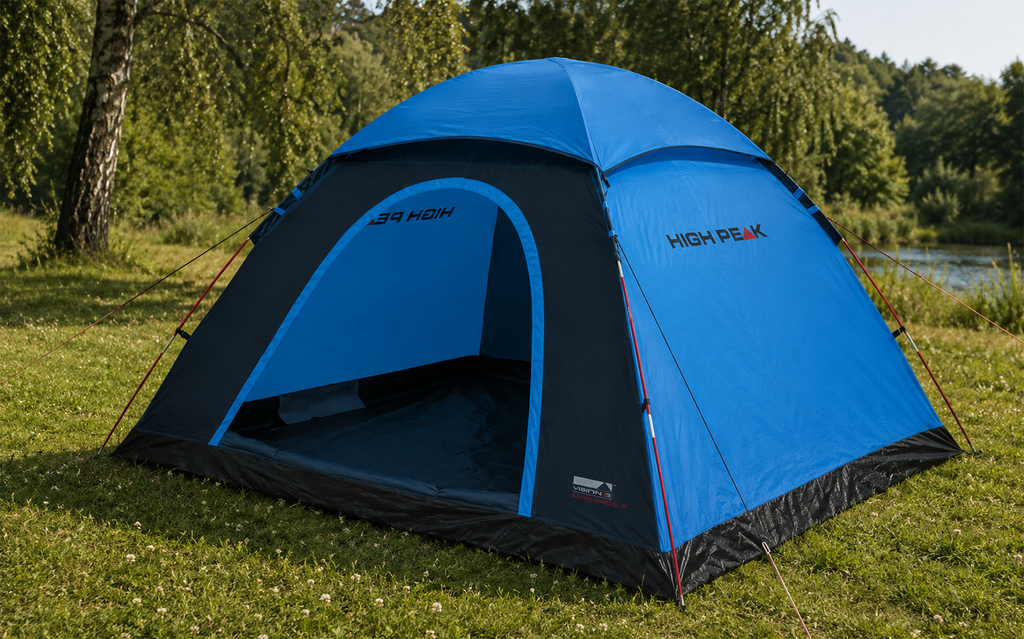 Kuppeltelt Monodome XL frittstående 4 personer 2,4 kg - High Peak oppslått sett forfra