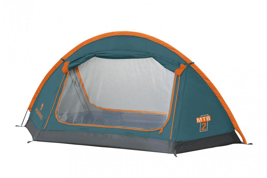 Kuppeltelt MTB 2-persons 250x135cm 1,85kg blå bakside