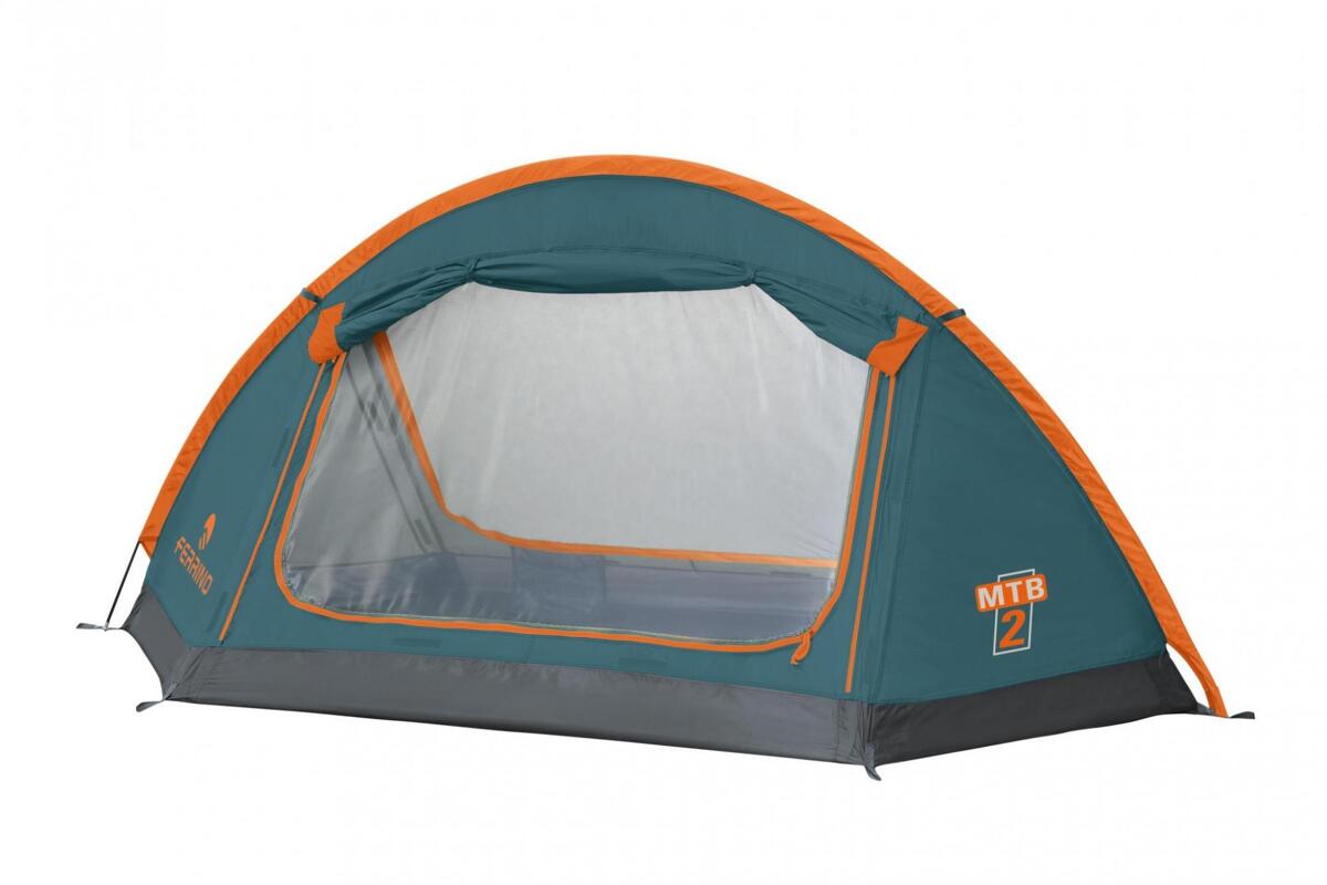 Kuppeltelt MTB 2-persons 250x135cm 1,85kg blå bakside