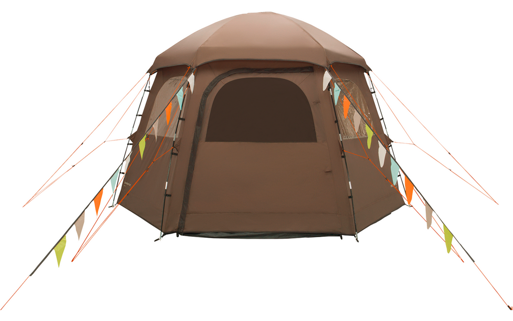 Kuppeltelt Sandland Yurt 6 personer - Easy Camp med opprullet inngangsdør