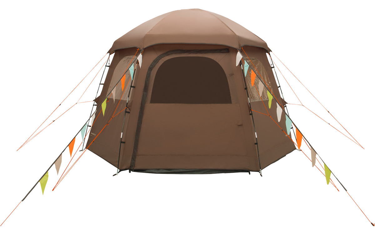 Kuppeltelt Sandland Yurt 6 personer - Easy Camp med opprullet inngangsdør