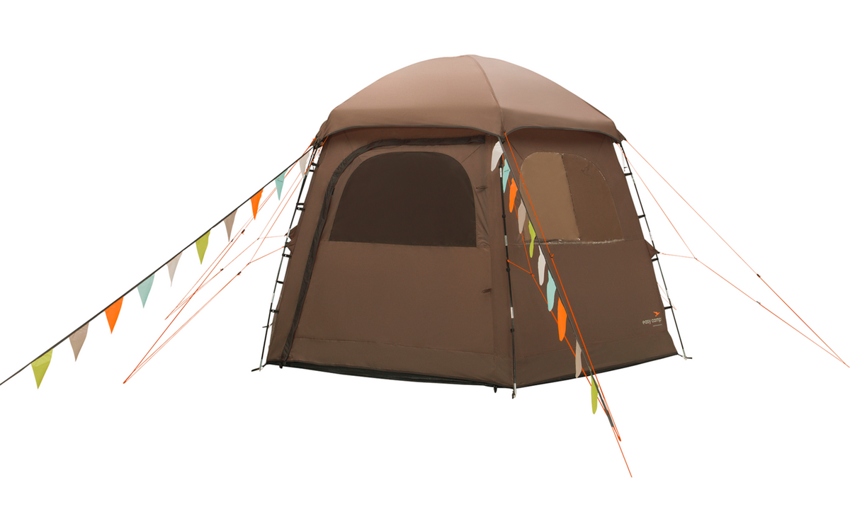 Kuppeltelt Sandland Yurt 6 personer - Easy Camp, romslig interiør med full ståhøyde
