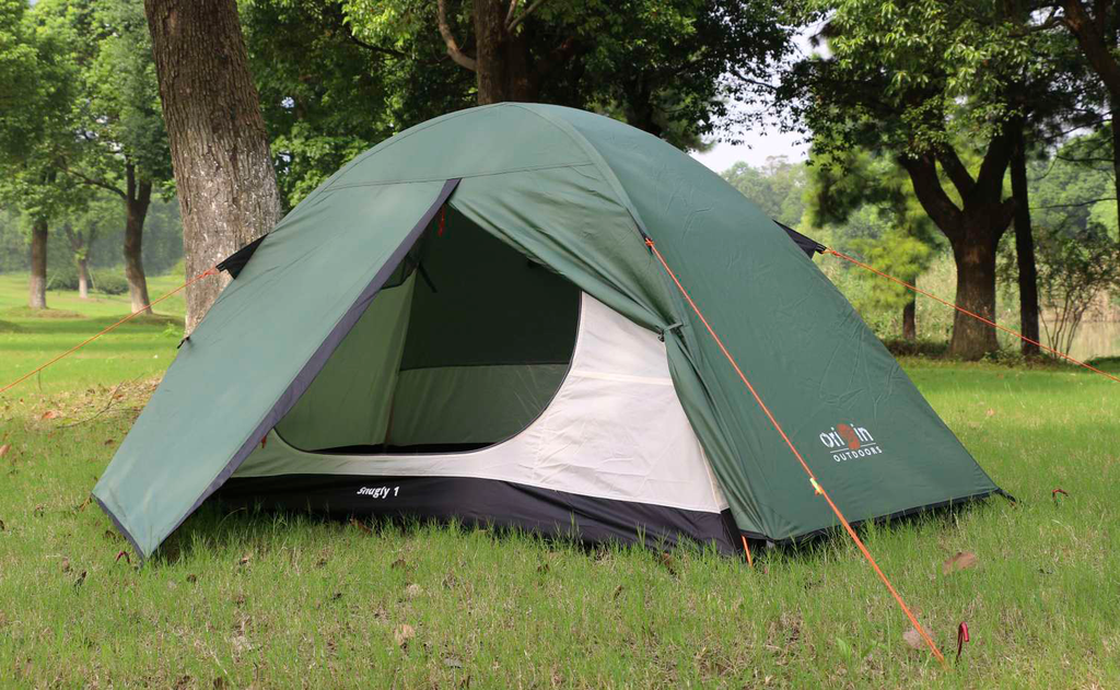 Kuppeltelt Snugly 2 personer ripstop 2,6 kg - Origin Outdoors oppsatt sett forfra