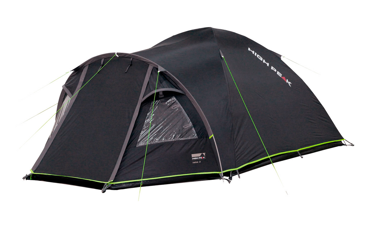Kuppeltelt Talos 4 for 4 personer 4000 mm 5,75 kg - High Peak nærbilde av inngang og myggnett