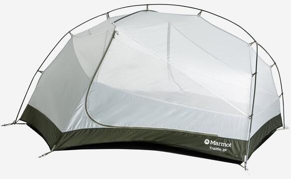 Detalj av Kuppeltelt Trailfin 2-3 pers. polyester ripstop Marmot materiale