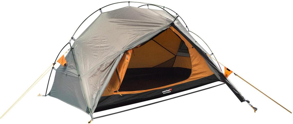 Kuppeltelt Trailrunner 1-pers 210x115x95cm oransje detalj av stenger