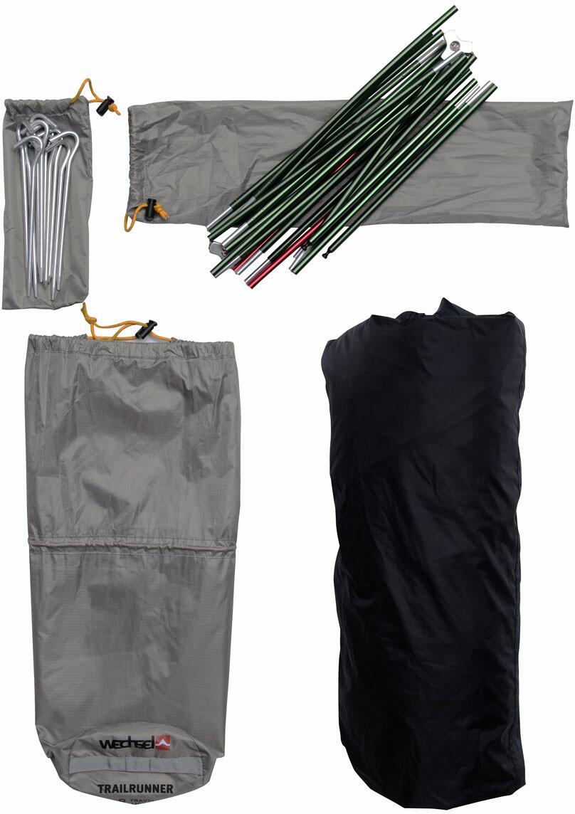 Kuppeltelt Trailrunner 1-pers 210x115x95cm oransje innvendig