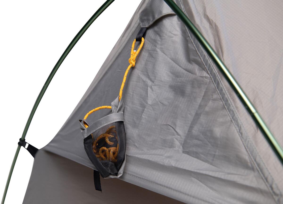 Kuppeltelt Trailrunner 1-pers 210x115x95cm oransje pakket sammen
