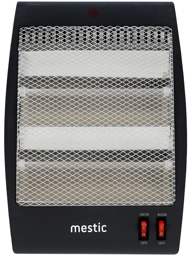 Kvarts varmeovn MQK-200 230V 800W 1 kg i svart og sølv