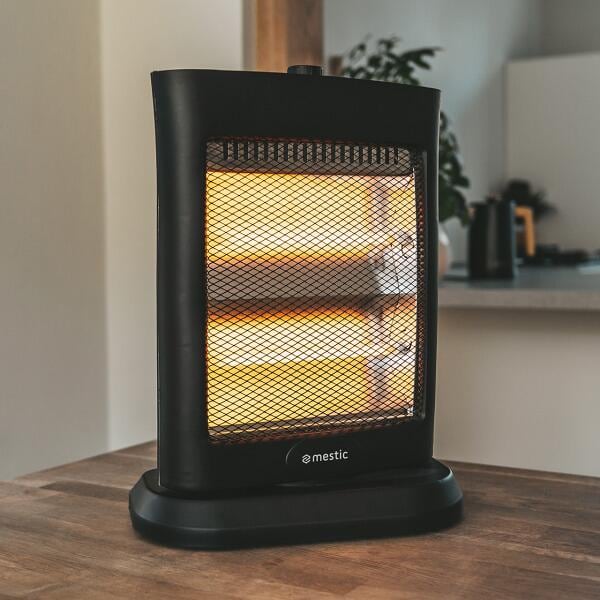 Nærbilde av kontrollpanelet på Kvarts varmeovn MQK-250 230V 900W