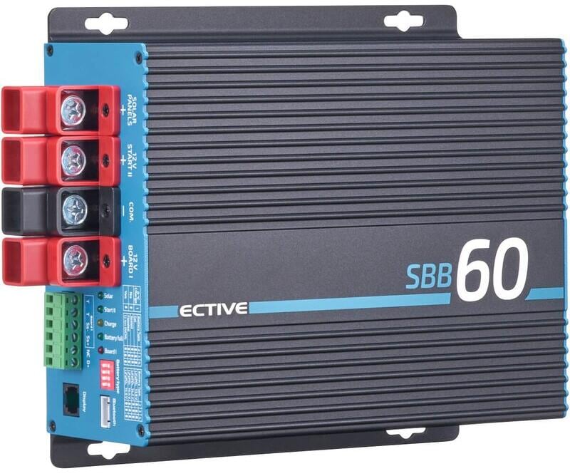 Ladebooster SBB med integrert MPPT-solladregulator ECTIVE i bruk