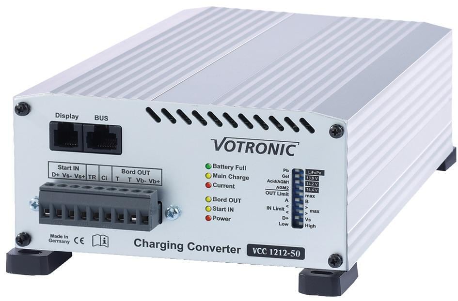 Montert Ladebooster VCC med IUoU-ladeprofil for AGM/Gel/LiFePO4 i bobil