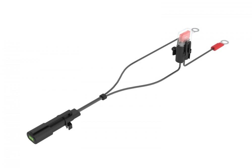 Ladekabel med ringterminaler og LED-indikator - DEFA vist forfra