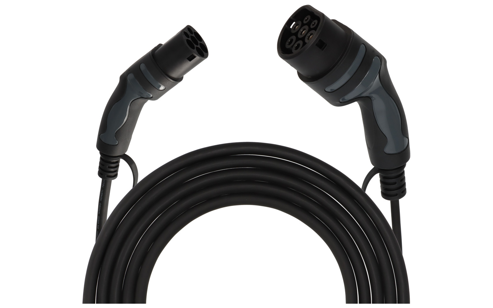 Nærbilde av Ladekabel Typ 2 Mode 3 trefase 11 kW 5 m Brennenstuhl kontakt