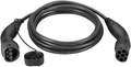 Ladekabel Type 2 Mode 3 3-fase 20 A svart 3 m - forfra