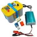 Lader PowerSet 12V 10A 204x133x59 mm for campingbruk