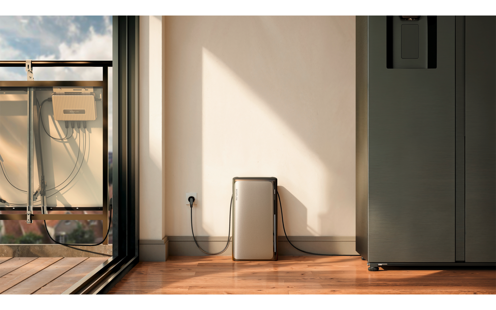 Lagringsbatteri Stream AC LiFePO4 1,92 kWh 800 W oversikt sideprofil