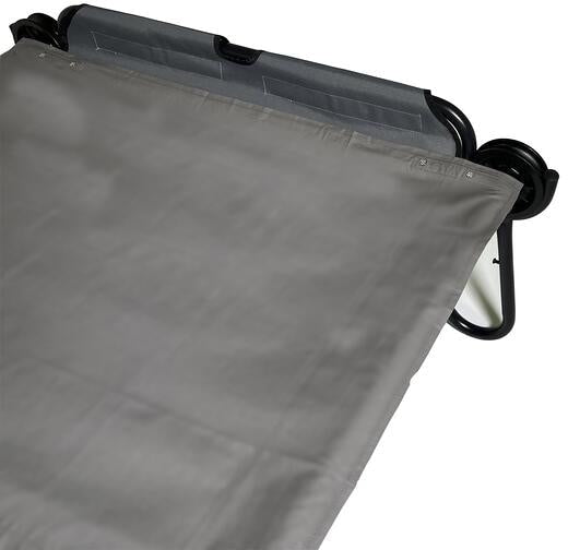 Bakside av laken for feltseng L/XL 195x90 cm bomull polyester grå Disc-O-Bed