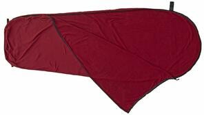 Lakenpose i mikrofleece mumieform 210x80 cm bordeaux front