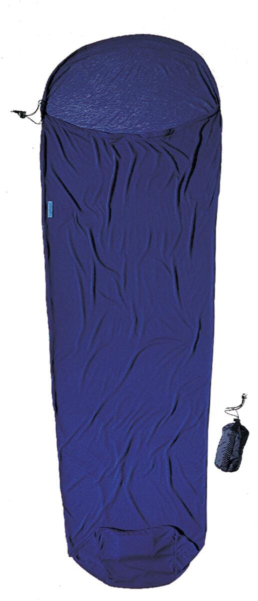 Lakenpose MummyLiner Coolmax 220x80 cm, 255 g, blå for campingbruk