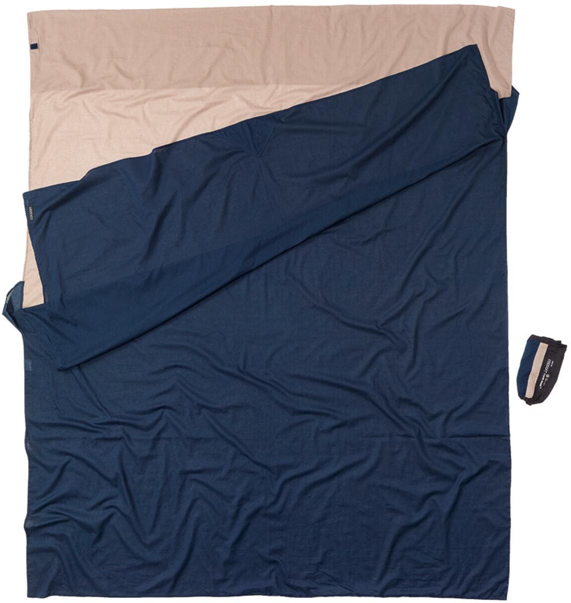 Lakenpose TravelSheet dobbel egyptisk bomull 220x180 cm detalj av materiale
