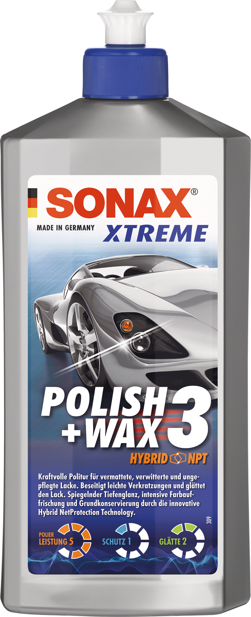 Lakkpolish og voks Xtreme Polish og Wax 3 500 ml - Sonax flaske for bilpleie