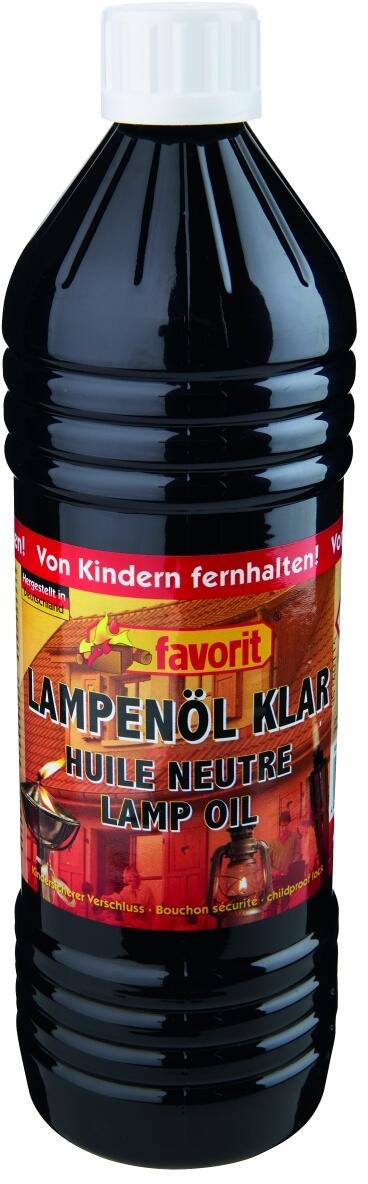 Lampeolje nøytral paraffinbasert luktfri 1 l - Favorit for ren og luktfri belysning